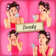 thumbnail image 7 of KY 8 Pcs Portable Folding Compact Mirror Bulk with 1X 2X Magnification Double Sided Mini Travel Makeup Mirror for Women Bridesmaid Gifts(Gold), 7 of 7