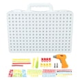 thumbnail image 1 of Taladro eléctrico blanco, juego educativo DIY, caja de taladro de plástico, juguetes de aprendizaje, caja de taladro portátil, Kit de herramientas de juguete para niños YUNYI BRAND  Deportes, 1 of 8