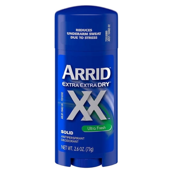 Arrid XX Extra Extra Dry Solid Antiperspirant Deodorant Ultra Fresh, 2.6 oz