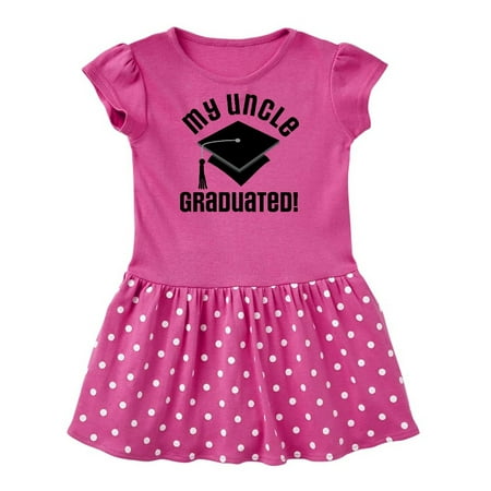 

Inktastic Graduation My Uncle Graduated Gift Baby Girl Dress