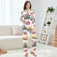 thumbnail image 4 of FORMRS Womens Pajama Set Long Sleeve Top and Pants with Pockets Soft Comfy Lounge Sleepwear, Sizes S-2XL, Christmas Train, 4 of 7