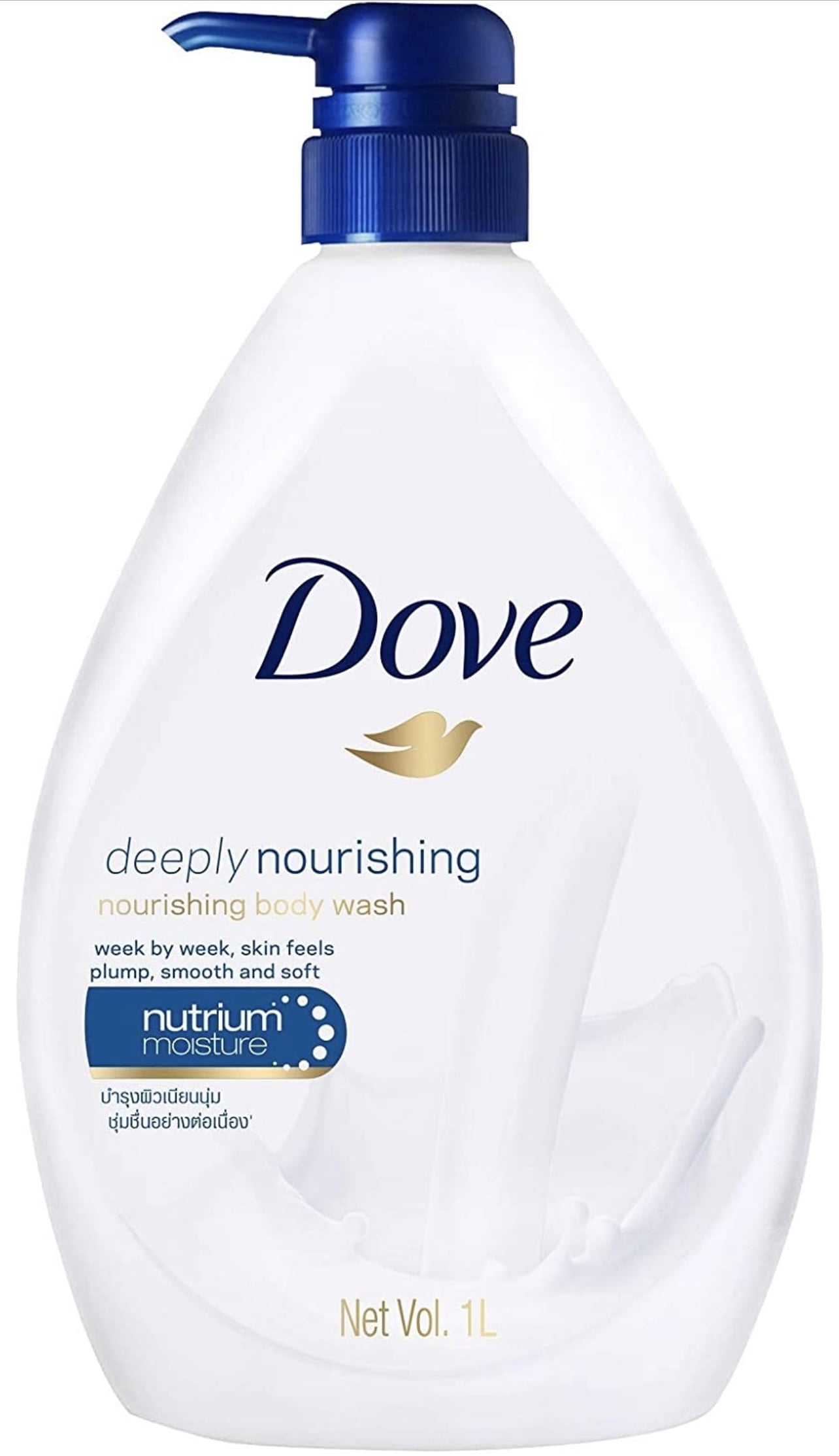 Dove Go Fresh Revive Body Wash Pump Variety Pack, Cucumber and Green, Deeply Nourishing Verbena Bottles, 1 Litter (Pack of 2)