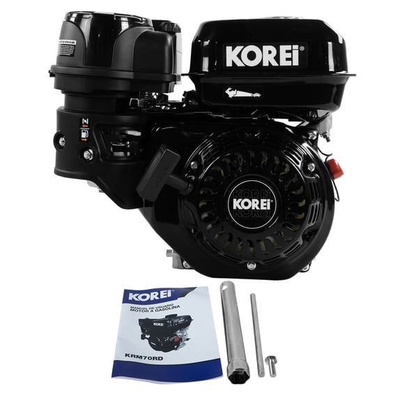 Motor a gasolina KOREI Profesional 7 Hp con reductor de velocidad