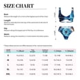 thumbnail image 5 of Honeii Blue Yin And Yang Print Women’s Bikini Set,Two Piece Swimsuit Bathing Suits,Stylish High Elasticity Swimwear for Beach and Pool, 5 of 6