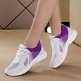 thumbnail image 3 of Dakaela Women's Slip on Walking Shoes Comfort Athletic Workout Cross Training Fashion Sneakers Purple 8, 3 of 5