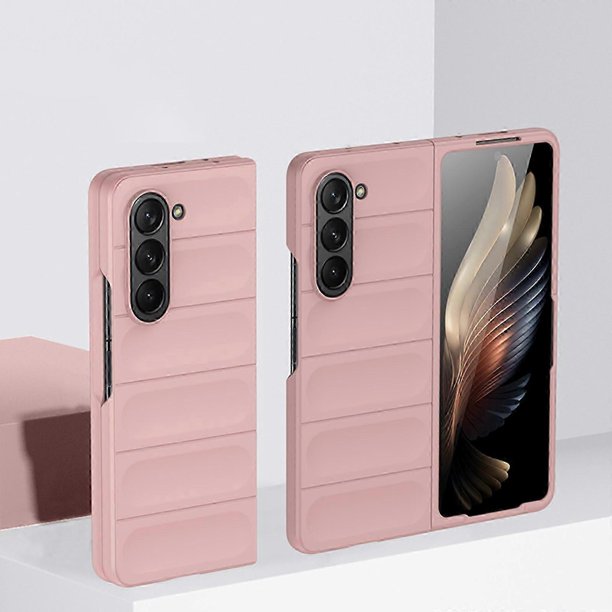 Galaxy Z Fold 5 Case, Silicone Gel Rubber Bumper Slim Hard PC Thin Shockproof Protective Phone Case for Samsung Galaxy Z Fold 5