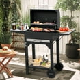 thumbnail image 4 of MASTER COOK Charcoal Grill with Two Side Tables, BBQ Grill for Outdoor Picnic Backyard Patio and Parties, Black, 4 of 8