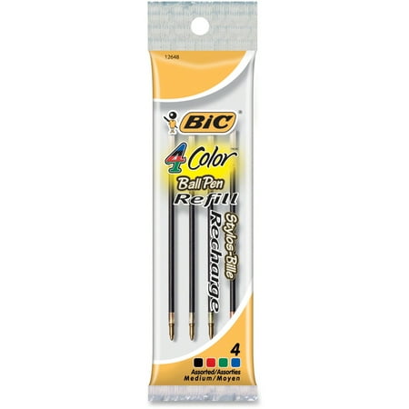 UPC 070330126480 product image for BIC  BICMRM41  Recharge 4-Color Retractable Pen Refills  4 / Pack | upcitemdb.com