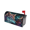 thumbnail image 3 of PHELIKA Galaxy Starry Wolf Flowers 05 Magnetic Mailbox Covers Standard Size 21"H x 18"W, 3 of 8