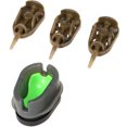 thumbnail image 5 of Molde de alimentador de pesca de 3 piezas moldes de liberacion rapida herramienta de soporte de cebo de pesca de carpa, 20 y 30 y 40 g esquí esquí Gafas de esquí, 5 of 5