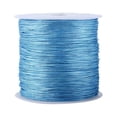 thumbnail image 3 of 100M x 0.8mm Nylon Noeud Chinois Cordon Rattail Macramé Shamballa Fil Chaîne Bleu Ciel, 3 of 5