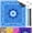 31.5" Blue, variant on 31.5" x 31.5" Mahjong Mat for Table with American Rules Printed, Non-Slip Noise Reduction Mah Jongg Mat with Carrying Bag &for Card, Board, Poker, Tile Games, Dominoes (Blue)