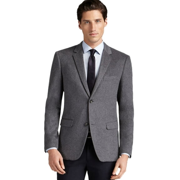 Private Label Mens Slim Fit Cashmere Sport Coat 46 Regular Grey