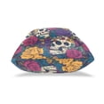 thumbnail image 3 of Pillow Covers 18x18 Decorative Square Pillow Covers For Sofa Couch Farmhouse Home Sugar Skulls Roses, 3 of 6