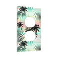 thumbnail image 2 of Kll Tropical Summer Palm Wall Plate,Gloss Finish,Standard Size 1 - 5" X 3", Polycarbonate Thermoplastic,Electric Receptacle Plug Covers, 2 of 8