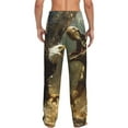thumbnail image 7 of Salouo Dinosaur Bald Eagle Print Pajama Pants for Men, Lounge Pants Elastic Waistband Casual Men's sleepwear Loungewear Sleep Pajama Pant -X-Large, 7 of 7