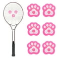 thumbnail image 1 of Tennis Racket Dampener [6PCS] - Funny Cute Cats Paw Shape Silicone Tennis Shock Absorber Racket Vibration Dampener [White, Pink], 1 of 7