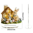 thumbnail image 6 of Wooowa Easter 2D Visual Table Decor Craft Ornament Home Living Room Bedroom Tabletop Spring Holiday Festival Decoration Accent, 6 of 9