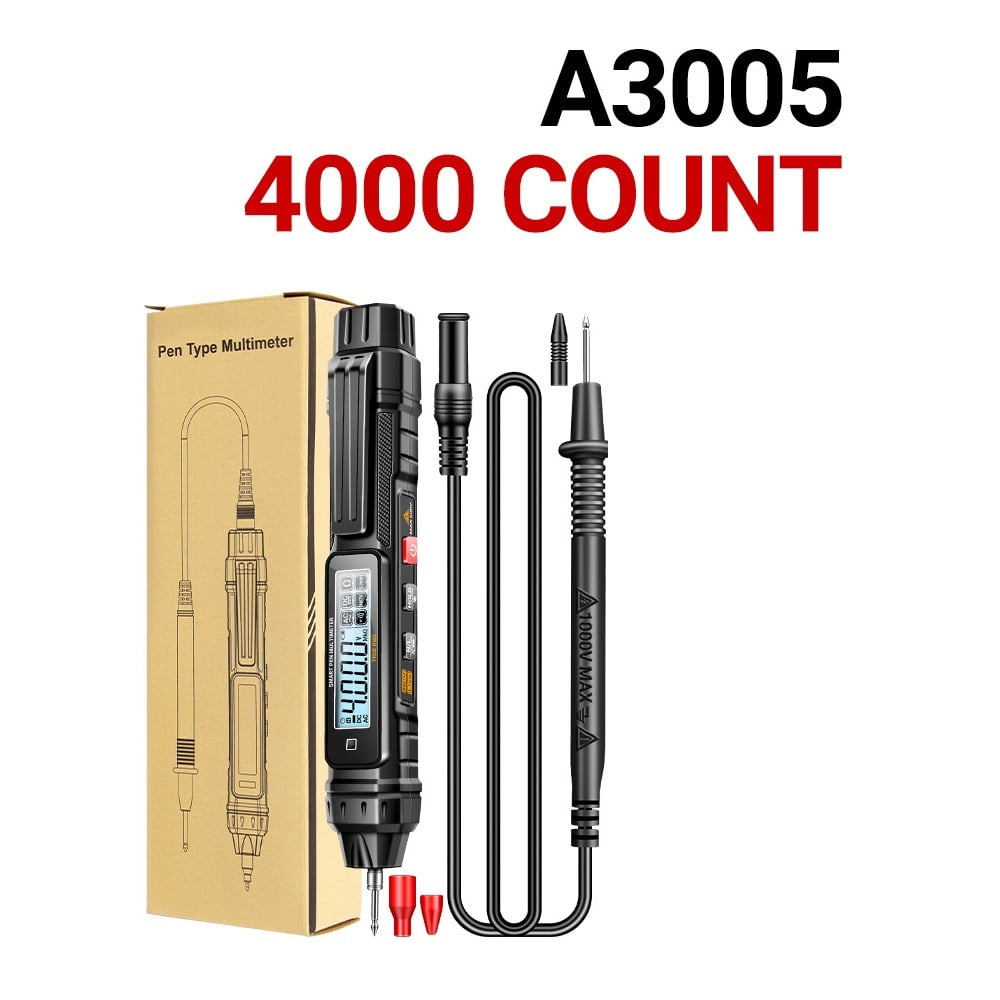 Digital Multimeter Pen Type 4000 Counts Professional Meter Non-Contact Auto Voltage Diode Tester ,High&Low Sensitivity