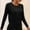 Black, variant on Womens Long Sleeve Running Shirt Uv Rash Guard Casual Top Sun Blocking Workout Hiking T Shirt Long Sleeve T-shirt for Women