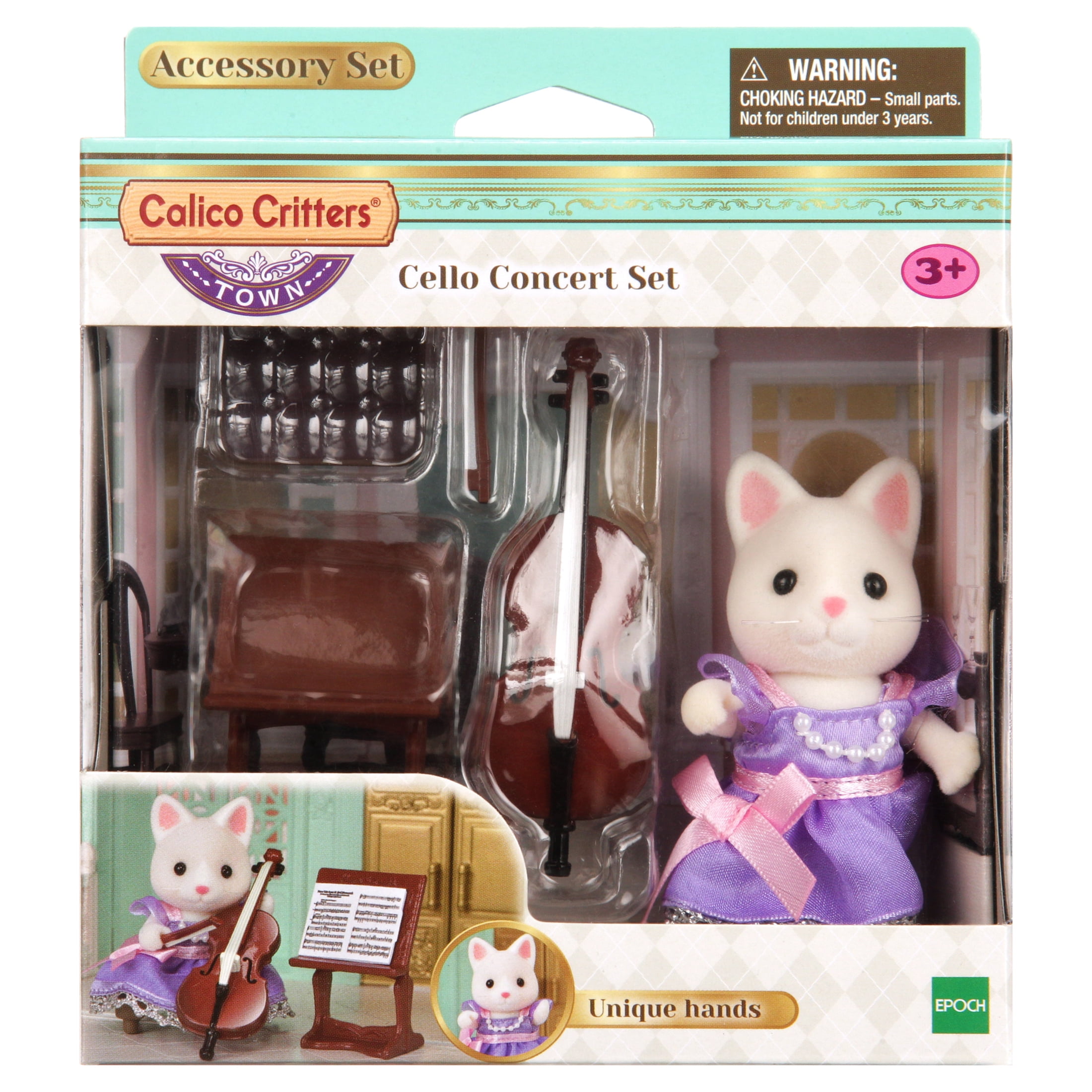 calico critters cello concert set