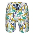 thumbnail image 4 of Naloa Summer Leopard Men's Beach Shorts, Surfing shorts, Swim trunks, Quick Dry Swim Trunks for Surfing Beach Fun - 3X-Large, 4 of 9