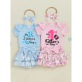 BemeyourBBs Newborn Baby Girl My First Fathers Day Outfit Baby Girls ...