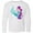 AA-White, variant on Inktastic Cute Mermaid, Little Mermaid, Purple Hair, Dolphin Long Sleeve Youth T-Shirt