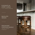 thumbnail image 2 of Open Box Maven Lane Pullman Backless Swivel Bar Stool, Dark Walnut, Bar Height, 2 of 6