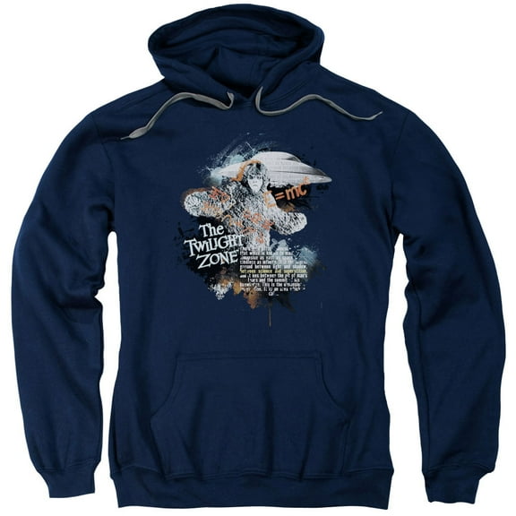 Twilight Zone Science&Amp;Superstition Adult Pullover Hoodie Sweatshirt Navy