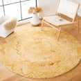 thumbnail image 2 of SAFAVIEH Marquee Georgiana Floral Area Rug, Yellow/Ivory, 6' x 6' Round, 2 of 8