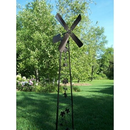 Iron Horse Oakland Oakland Living Corporation Oakland Living Napa Valley Hammertone Brown Iron Garden Windmill ()
