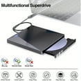 OUSITAID External CD DVD Drive USB 3.0 TypeC Portable Optical