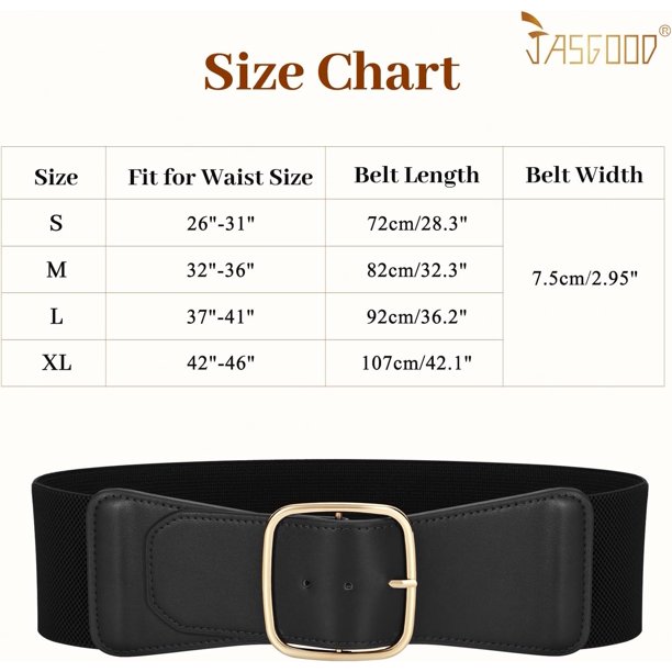 4975 Women Elastic Wide Belt For Dress Square Buckle Waist Belts Ladies wide-square-buckle-womens-  main image 4