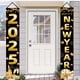 thumbnail image 3 of Banner de feliz año nuevo negro, decoraciones de feliz año nuevo para pared de casa interior al aire libre, decoraciones colgantes, 3 of 5