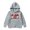 Z2 Grey, variant on Christmas Dinosaur Print Girls Hooded Pullover Casual Winter Wear Cozy Top with Decorative Pocket Graphic Design Winter Fashion (Color:Red,Size:3-4 Years)