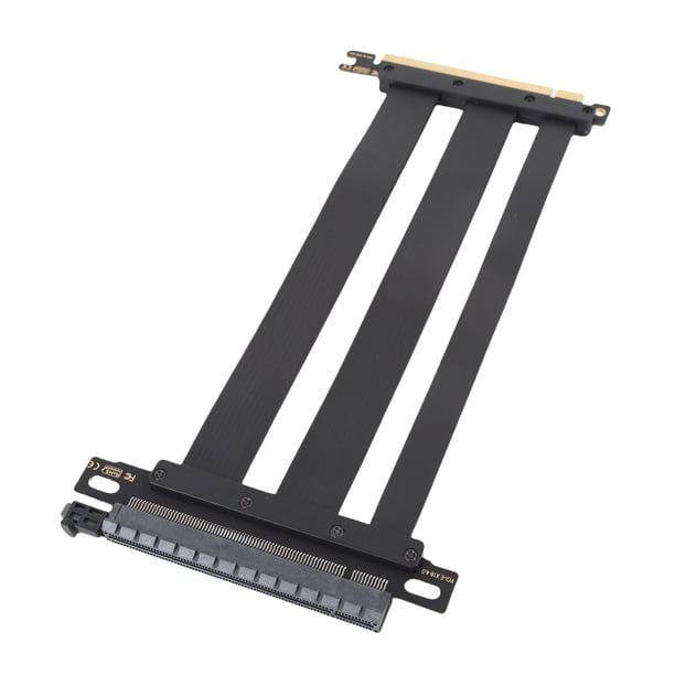 Cable Riser PCIe 4.0, PCI E 4.0 X16 Cable De Extensión De La Tarjeta Gráfica De GPU, PCIN 4.0 X16 Flexible Extensor De Extensión Puerto De Extensión 180, Negro