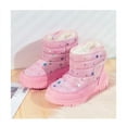 thumbnail image 3 of Girls Boys Warm Cotton Shoes Fully Plush Lined Pull-On Waterproof Baby Boot For Winter, 3 of 5