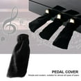 thumbnail image 2 of 3 Pcs Housse de Protection pour Pédale de Piano en Velours Accessoires pour Instruments de Musique (Noir), 2 of 8