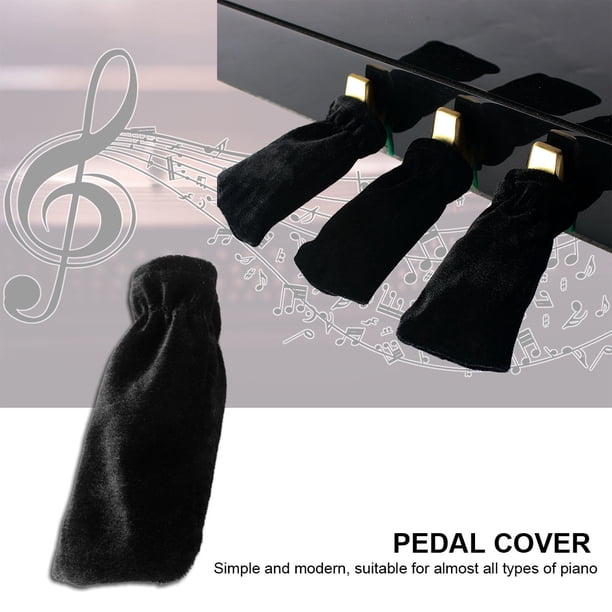 Cubiertas de Pedal de Piano 3 Piezas Pleuche Cubierta de Pedal de Piano Pedal de Piano Estuche Protector Liviano Accesorios para Instrumentos Musicales ANGGREK Otros