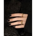 thumbnail image 2 of Anillo abierto de plata de ley S925 con textura de cadena de nariz de cerdo Joker minimalista con diseño de nicho para mujer, 2 of 5