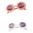 thumbnail image 4 of 2 gafas de sol redondas con diseño de flores para bebés y niños, con protección UV400, suaves y cómodas. BLANCO + Luz, 4 of 6