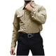 thumbnail image 5 of Blusa y camisa de manga larga con cuello vuelto para hombre, estilo casual, de color liso, con botones y bolsillos, de poliéster., 5 of 6