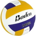 thumbnail image 3 of Baden LEXUM Indoor Microfiber Volleyball - Official NFHS Approved Game Ball, Purple/Yellow/White, 3 of 5