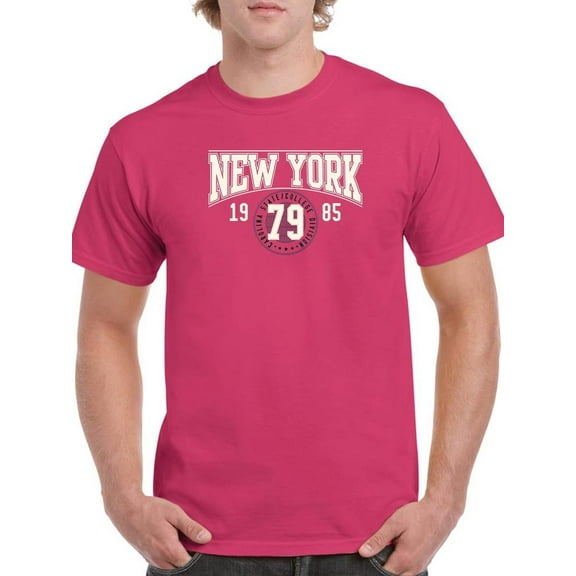 New York Retro College 79 T-Shirt Men -Image by Shutterstock, Male Small