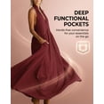 thumbnail image 3 of 2026 Womens Minimalist Halter Neck Maxi Dress with Pockets, Minimalist Halter Neck Maxi Dress for Women, 3 of 7