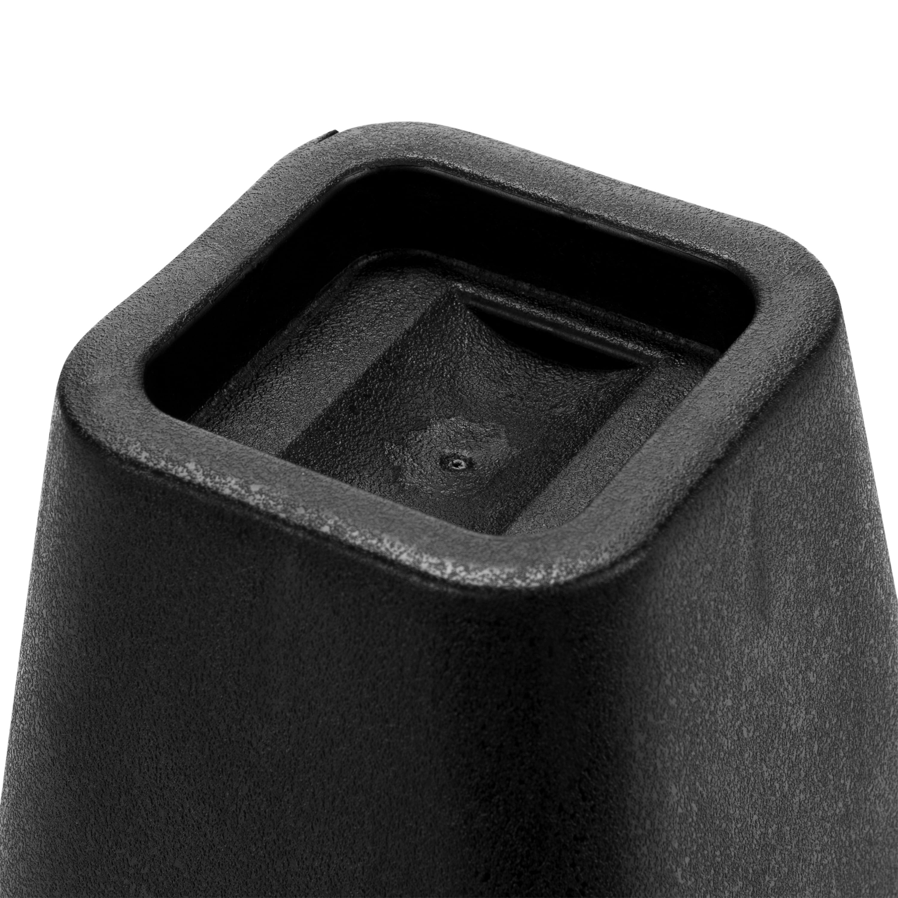 Simplify 6 inch Plastic Bed Risers with Wheel Caster Stabilizer, Black, 2.29 lb