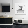 thumbnail image 2 of Stupell Industries Monochrome Longhorn Cattle Bathtub Vintage Farmhouse Graphic Art Gallery-Wrapped Canvas Print Wall Art, 36x36, by Annalisa Latella, 2 of 7
