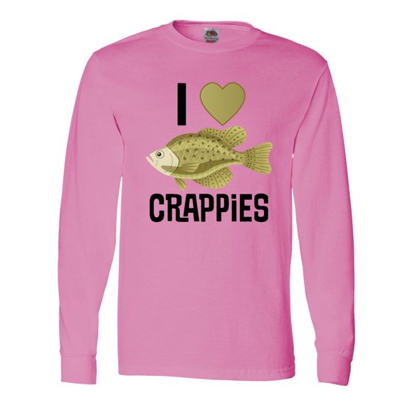 Inktastic Crappie Fishing I Love Crappies Long Sleeve T-Shirt