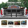 thumbnail image 2 of KFFKFF Rallonge de Caisse de Camionnette, Rallonge de Hayon avec Conception Télescopique en Aluminium, Réglable 55,5 Pouces-68 Pouces, Compatible avec Ford Super Duty, F150, Dodge Ram 1500/2500/3500, Toyota Tundra, 2 of 9